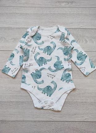 Боди с длинным рукавом 0-3 мес.