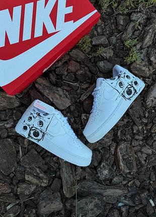 Стильные кроссовки nike air force x comme des garçons supreme cdg white