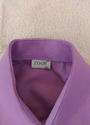 Бузкова фіолетова сорочка з довгим рукавом4 фото