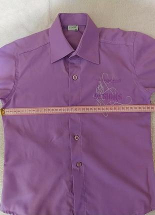 Бузкова фіолетова сорочка з довгим рукавом5 фото