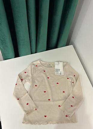 Дитяча кофта лонгслів реглан h&m
