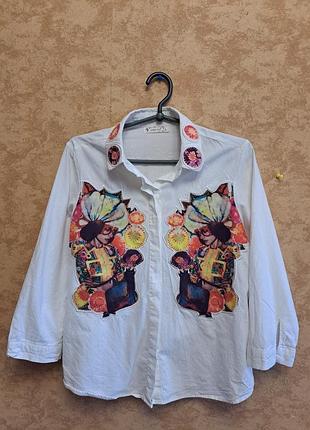 Блузка рубашка 42-44 candi kok