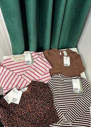 Дитяча кофта лонгслів реглан h&m