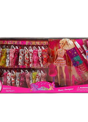 Лялька стиліст колорист з нарядами 24 сукні, спреї для фарбування волосся, трафарет від 3 років