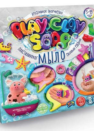Набор творчества "пластилиновое мыло play clay soap" бол. укр. pcs-01-01,02 (6) "данко тойс"
