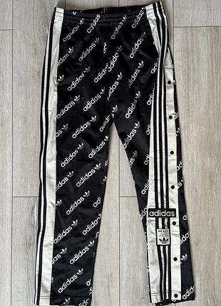 Adidas adibreak штани чорні з принтом