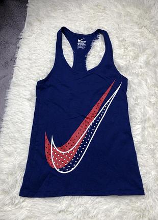Жіноча синя бігова майка найк 729299-455