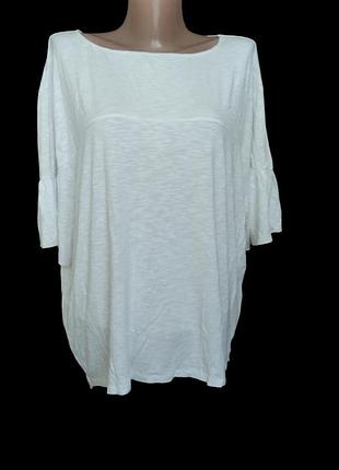 Трендовая футболка из вискозы, легкий оверсайз