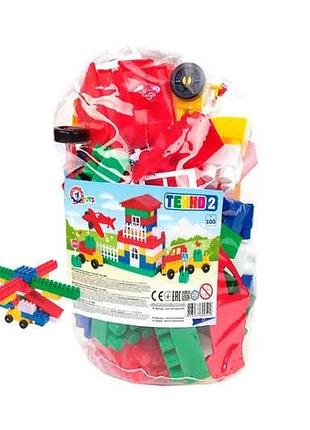 Іграшка конструктор №2 0502 (8) "технок" 100 деталей, в кульку