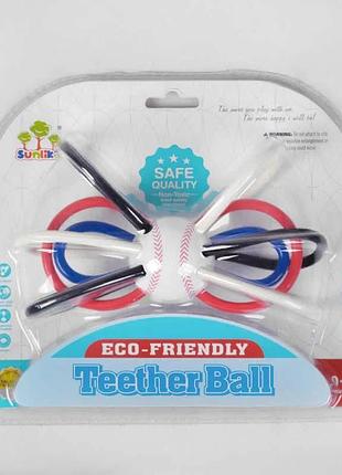 Игрушка погремушка sl 84830 (96/2) “бейсбольный мяч”, в слюде