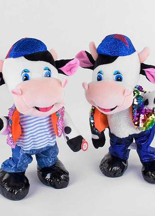 Игрушка мягкая игрушка c 43993 (72) "символ года - бычок", 2 вида, на батарейках, высота 29 см, песн