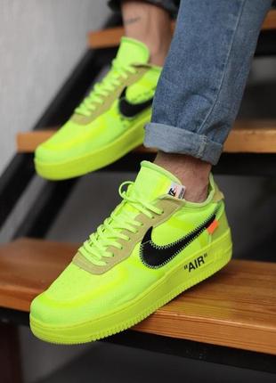 Жіночі кросівки найк nike air force 1 neon