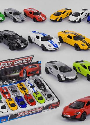 Набор машин play smart металлопластик, инерция, открываются двери, цена за 12 штук в блоке