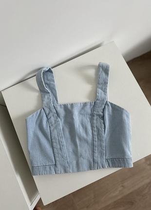 Джинсовий топ zara