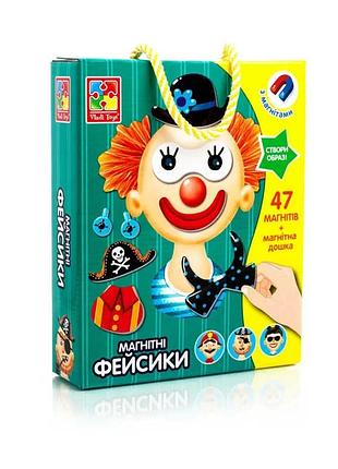 Магнітна гра "фейсікі" - vt 3702-15 рус (12) "vladi toys"