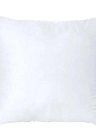 Подушка "white" 40200212 мікрофібра, силіконізоване волокно, блискавка,  70*70см, біла (1) "homefort