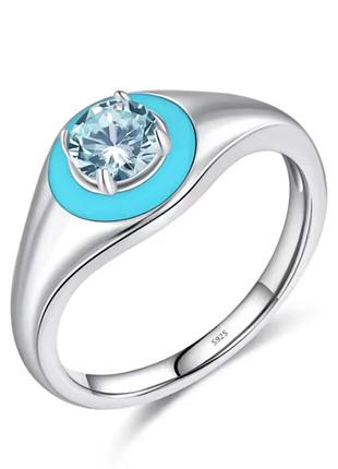 Яркая серебряная кольца 8