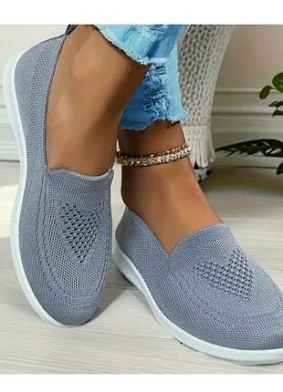 Мокасины из текстиля р.40-40,5