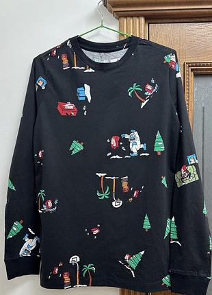 Футболка nike sportswear для старших дітей з довгими рукавами – чорна