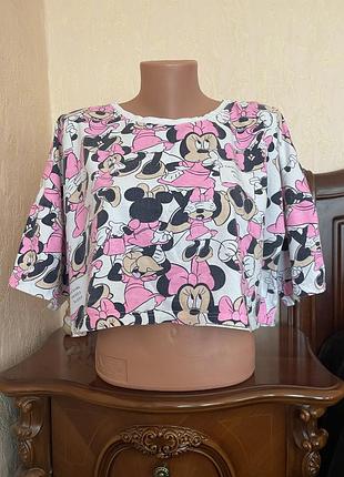 Укорочена оверсайз футболка disney міккі маус з німеччини