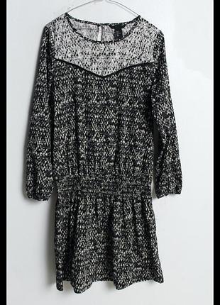 Плаття hm чорно-біле