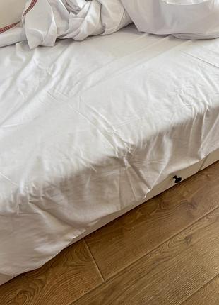 Біле простирадло нове 165/205 бавовна