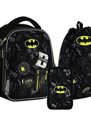 Школьный набор batman рюкзак + пенал + сумка для обуви set_dc25