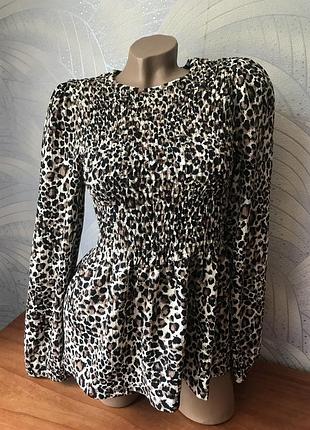 Блуза в леопард нова