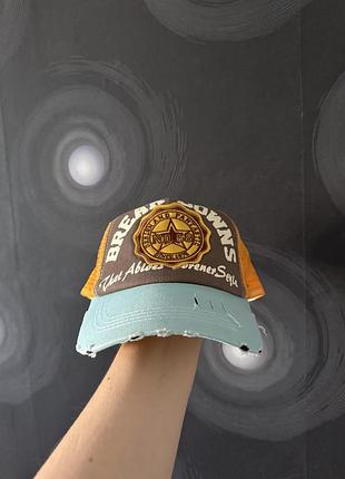 Яскрава кепка бейсболка жовтий блакитний