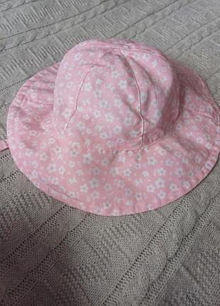 Панама  ніжно рожева  "мікі" для дівчинки на 1-2 р. на липучках.