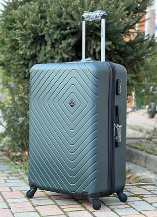 3 шт комплект ударопрочный wings чемодан дорожный  на колесах польша 4 колеса