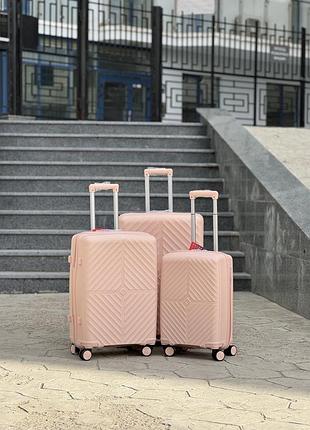 Поліпропілен marsel середня валіза дорожня m на колесах 4 колеса 75 літрів