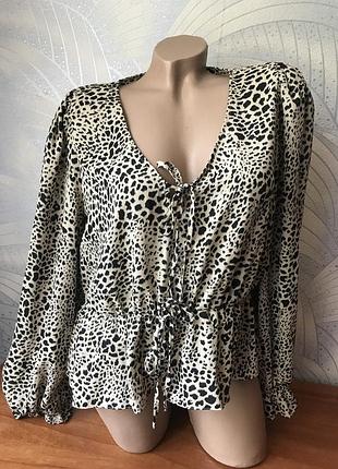 Блуза в леопард