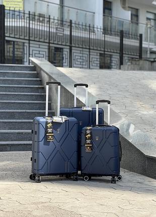 3 шт комплект полипропилен mcs  чемодан дорожный  на колесах турция 4 колеса