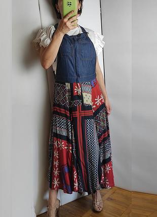 Desigual оригинал! джинсовый сарафан летнее платье р. 38 м