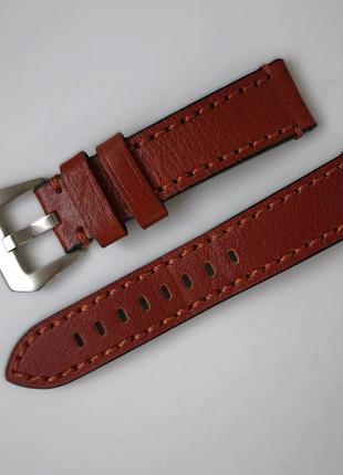 Ремешок для часов из натуральной кожи, ширина 22 мм