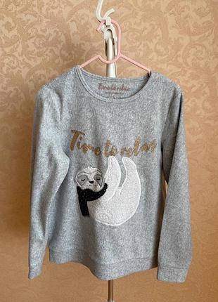 Флісова піжама з лінивцем