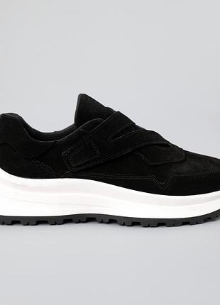 Кроссовки женские замшевые 589926 черные