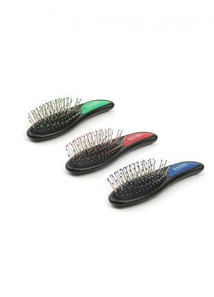 Щітка для волосся маленька з металевими зубцями арт 31505
