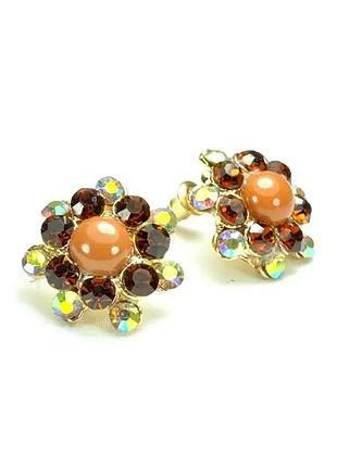 Серьги гвоздики сг1550-4-4-1