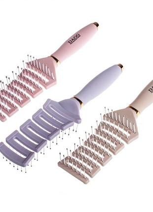 Расческа для укладки волос с пластиковыми зубьями арт 52007