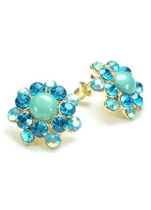 Серьги гвоздики сг1550-4-4-2