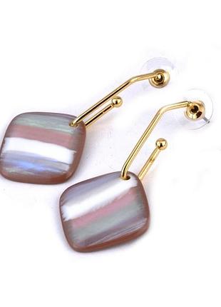 Серьги мед сталь сг6500-8