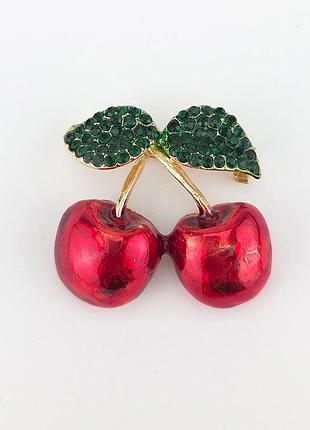 Брошка вишенка бр4890-6