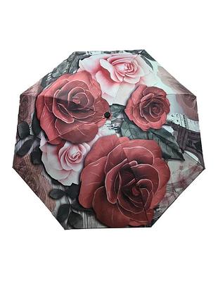 Зонтик женский розы з2508-1