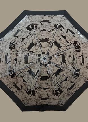 Зонтик женский полуавтомат трость  з10628-1