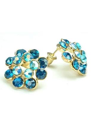 Серьги гвоздики сг1550-4-3-4