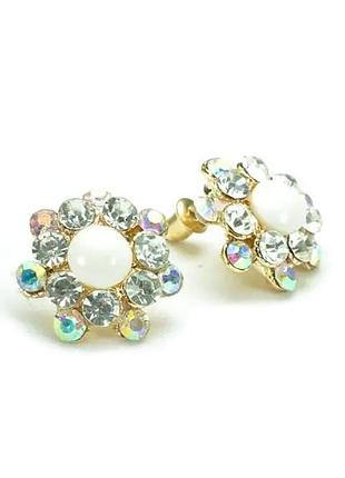 Серьги гвоздики сг1550-4-4-3