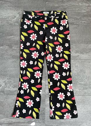 Жіночі джинси в квітковий принт moschino