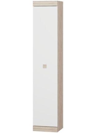 Пенал закритий соната, дуб сонома, білий меблі для дому